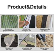 Golf Practice Tent Net  10x7ft Practice Net With Triturf Mat  Golf Hitting Aid For Backyard Home Sports Equipment Chipping Swing