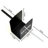 Book ending decoration, modern metal interesting unique black DVD bookshelf, katana book stuffing holder for the office home