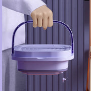 8 L Foldable Mini Washing Machine with Spin Basket