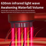 Red-Light Scalp Massage Comb with Liquid Applicator