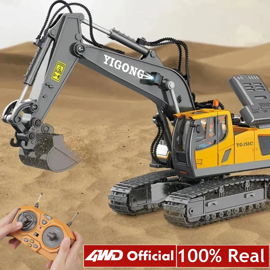 4WD Remote-Control Excavator Toy – 9 Options