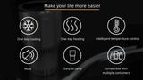 2-in-1 Car Cup Holder Cooler Warmer 12V Smart Temperature Control Rapid Heating/Cooling Mug For Travel/Office/Home