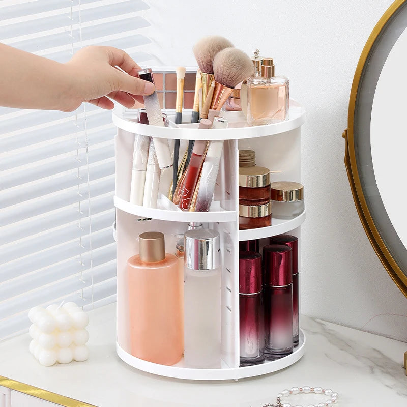 360° Rotating Makeup & Skincare Organiser – 3 Colours
