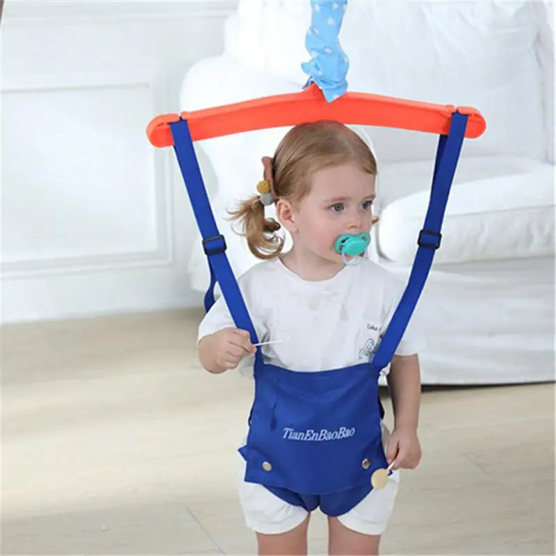 Adjustable Doorway Baby Jumper Seat – Blue