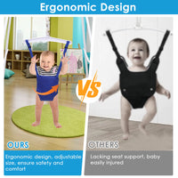 Baby Jumper Swing Outdoor Foldable Swing Set with Stand Multipurpose Playset,Outside Bouncers for Children 6 Months to 1.5 Years