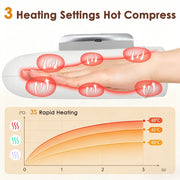 Rechargeable Heated Air-Compression Hand Massager – Grey