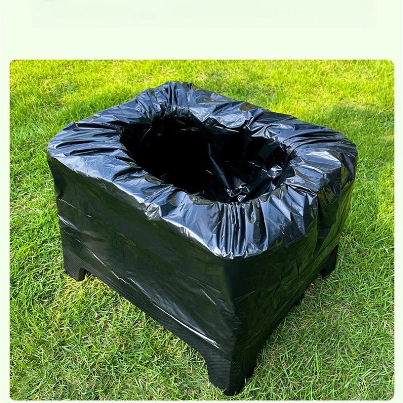 Folding Portable Camping Toilet – 2 Sizes, Grey or Black