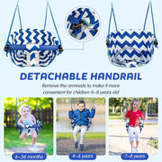Adjustable Baby Swing with Safety Belt fit 6-96 Months Indoor Baby Hammock Hanging Swing Chair for Home,Courtyard & Backyard Use