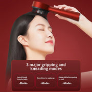 Red-Light Scalp Massage Comb with Liquid Applicator