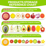 Kitchen Storage Box Fruit Vegetable Container Fresh Box Avocado Tomato Lemon Onion Fresh-Keeping Crisper Kitchen Gadgets