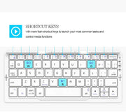 Mini Folding Bluetooth Keyboard Wireless Keypad Support3 Devices With Stand Rechargeable Foldable Keyboard for Phone Tablet