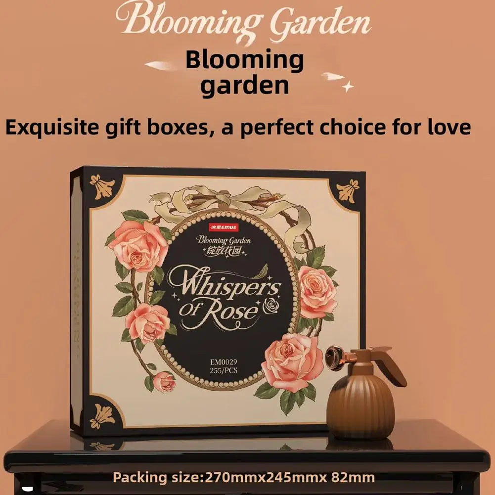 AutoBloom™ Wooden Flower Bouquet Dynamic Arrangement Model Auto-Blooming Petals, Magic Sprayer & Aromatherapy Breathing Lights