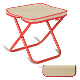 Portable Foldable Backpack Stool Lightweight Camping Picnic Fishing Chair with Mesh Bag Outdoor Adventure Seat for Hiking Travel