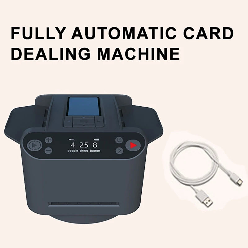 360° Rotating Automatic Card Shuffle Dealer Machine 2 In 1 Playing Cards Shuffling Dealing Tool Party Games Poker Device