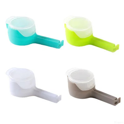 Food Bag Sealing Clip with Pour Spout – 6 Colours