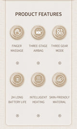 Premium Cordless Hand Massager with 13 Airbags – Compression Therapy for Hands & Wrists