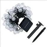 Solar String Lights Outdoor Crystal Fairy Light Chritmas Garland 8 Modes Waterproof Patio Light for Garden Party Decor