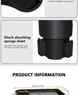 Car Cup Holder Expender Multi-Function Drink Holder with Food Table 360 Degree Adjustable Base Tray for Lunch Snack