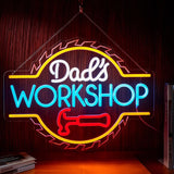 Dad's Workshop Neon Sign ,Fathers Day Gift,Custom Grandpa's Workshop ,Toys Fixed Free Grandpa Neon Sign,Gift For Dad & Grandpa