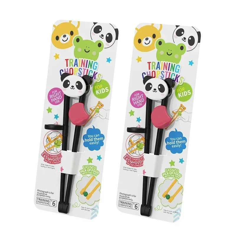 3/1PCS Cute Animal Learning Chopsticks for Children Cartoon Elementary Chopsticks Food Grade Training Chopsticks Kids Tableware