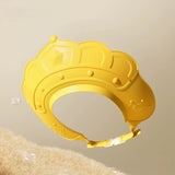 Adjustable Size Children Shampoo Cap Crown Baby Shower Cap Cartoon Bath Visor Infant Hair Shield Ear Protection Waterproof