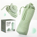 Silicone Collapsible Sports Water Bottles Outdoor Camping Folding Water Cup Large Capacity Travel Foldable Leakproof Kettle