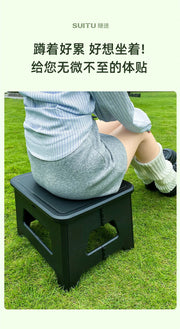 Folding Portable Camping Toilet – 2 Sizes, Grey or Black
