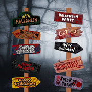 Scary Halloween Welcome Sign – Paper Party & Yard Décor