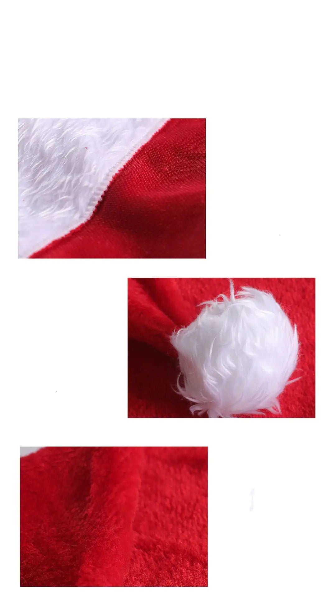 Plush LED Santa Hat for Adults & Children