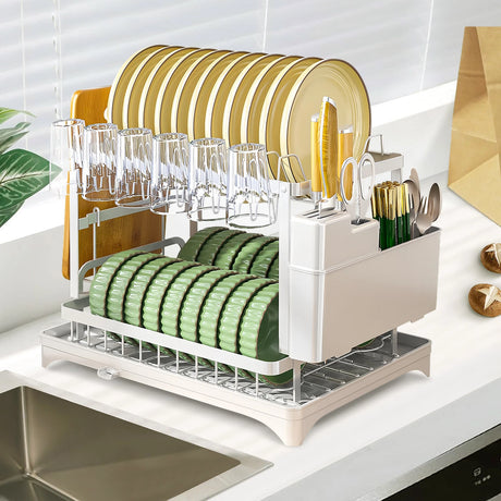 ACA two-tier dish drying rack