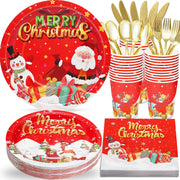 175-Piece Christmas Tableware Set for 25 Guests
