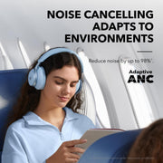 Adaptive ANC Over-Ear Wireless Headphones – 40H Playtime