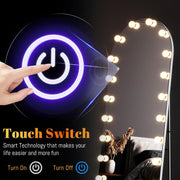 160 × 60 cm Arched Full-Length Mirror with 24 LED Bulbs