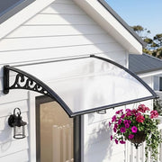 0.8 × 1 m Transparent Outdoor Window & Door Awning – UV & Rain Protection