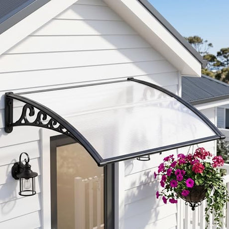 Transparent outdoor window awning image 1