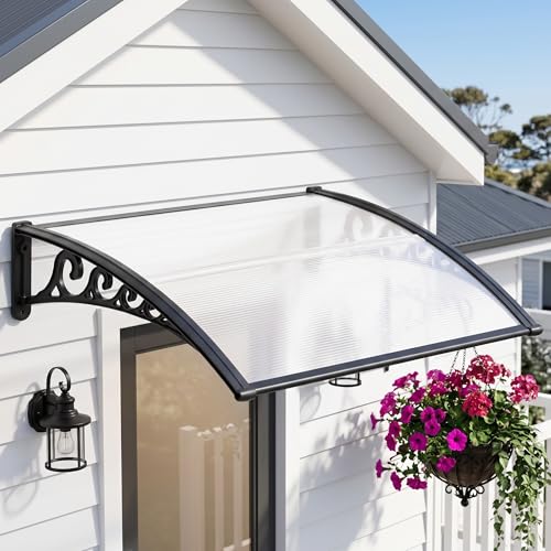Transparent outdoor window awning image 1