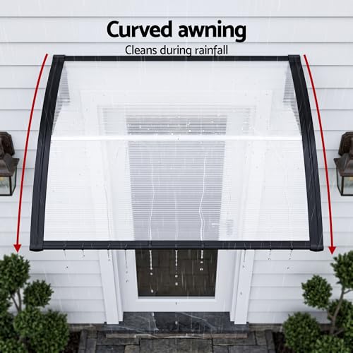 0.8 × 1 m Transparent Outdoor Window & Door Awning – UV & Rain Protection
