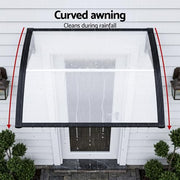 0.8 × 1 m Transparent Outdoor Window & Door Awning – UV & Rain Protection