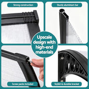 0.8 × 1 m Transparent Outdoor Window & Door Awning – UV & Rain Protection