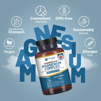 4-in-1 Magnesium Glycinate Complex – 90 Vegan Capsules