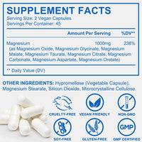 8-in-1 Magnesium Complex – 90 Vegan Capsules