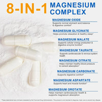 8-in-1 Magnesium Complex – 90 Vegan Capsules
