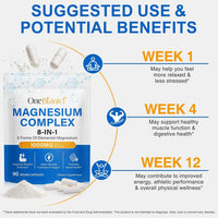 8-in-1 Magnesium Complex – 90 Vegan Capsules