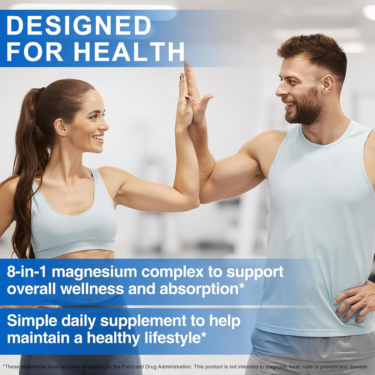 8-in-1 Magnesium Complex – 90 Vegan Capsules