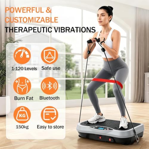 Vibration Plate Exercise Machine with 120 Speed Levels
