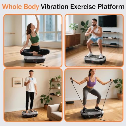 Vibration Plate Exercise Machine with 120 Speed Levels