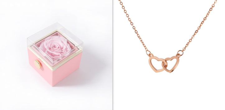 Hidden Necklace Rose Gift Box – 9 Colour Combinations