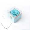 Blue Box Silver Necklace