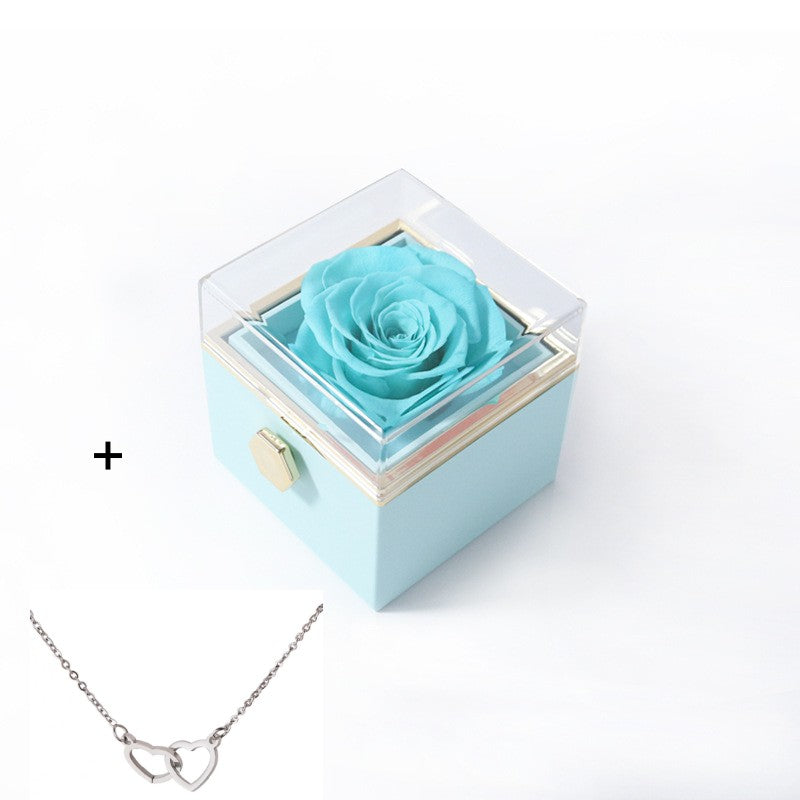 Eternal Rose Box With Necklace