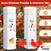 4L Automatic Chicken Feeder & Waterer Set